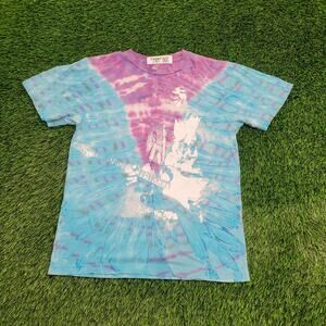 Jimi-Hendrix Tie-Dye Shirt Womens Small 18x24 Blue Purple